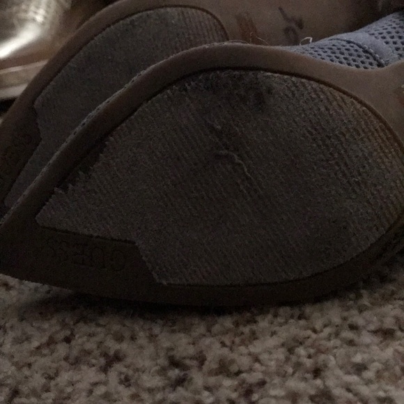 Blue suede heels - Picture 3 of 6